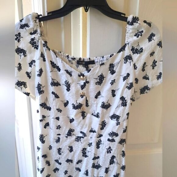 Maje Roseline Floral Print Mini Dress Size EU 36 / US Small NEW - Picture 9 of 12